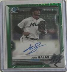 Jose Salas [Green Refractor] Baseball Cards 2021 Bowman Chrome Mega Box Mojo Autographs Prices