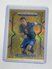 Christian Pulisic [Gold Flood] #190 Soccer Cards 2022 Panini Obsidian Prices