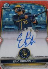 Eric Brown Jr. [Orange] Baseball Cards 2023 Bowman Chrome Prospect Mega Box Autographs Prices