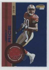 Jerry Rice [Blue] Football Cards 2001 Pacific Invincible Prices
