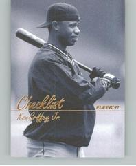 Ken Griffey Jr. [Checklist] #492 Baseball Cards 1997 Fleer Prices