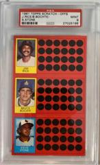 Bruce Bochte, Jim Rice, Steve Stone Baseball Cards 1981 Topps Scratch Offs Prices