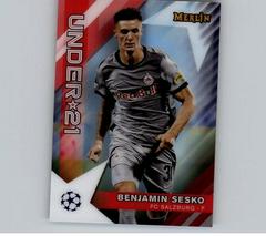 Benjamin Sesko #U21-9 Soccer Cards 2022 Topps Merlin Chrome UEFA Club Competitions U21 Stars Prices