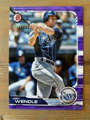 Joey Wendle [Purple] #3 Baseball Cards 2019 Bowman Prices