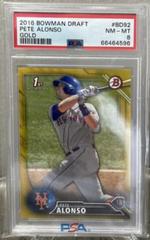 Pete Alonso [Gold] #BD-92 Baseball Cards 2016 Bowman Draft Prices
