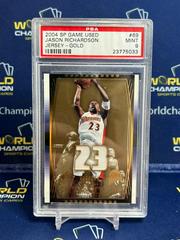 Jason Richardson Jersey Gold #69 Basketball Cards 2004 SP Game Used Prices