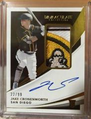 Jake Cronenworth [Patch Autograph] #170 Baseball Cards 2021 Panini Immaculate Collection Prices