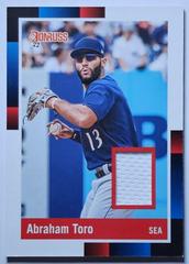 Abraham Toro #R88M-AT Baseball Cards 2022 Panini Donruss Retro 1988 Materials Prices