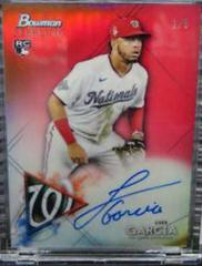 Luis Garcia [Red Refractor] Baseball Cards 2021 Bowman Sterling Rookie Autographs Prices