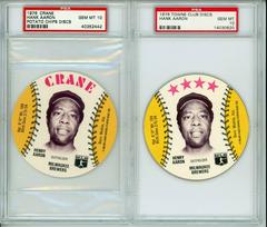 Hank Aaron Baseball Cards 1976 Towne Club Disc Prices