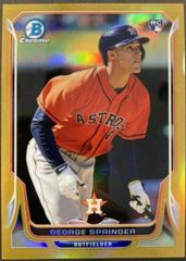 George Springer [Gold Refractor] #29 Baseball Cards 2014 Bowman Chrome Prices