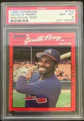 Gerald Perry #153 Baseball Cards 1990 Donruss Aqueous Test Prices