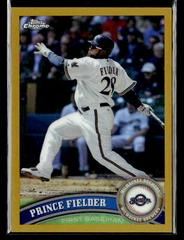 Prince Fielder [Gold Refractor] #9 Baseball Cards 2011 Topps Chrome Prices