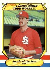 Todd Worrell Baseball Cards 1987 Fleer Award Winners Prices