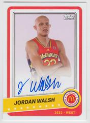 Jordan Walsh #PA-JWA Basketball Cards 2022 Topps Chrome McDonald's All-American Paper Autographs Prices