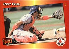 Tony Pena #48 Baseball Cards 1992 Panini Donruss Triple Play Prices