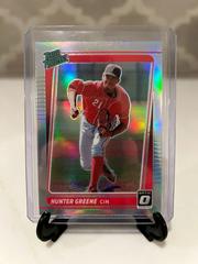Hunter Greene [Holo] #RP13 Baseball Cards 2021 Panini Donruss Optic Rated Prospect Prices