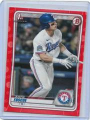 Justin Foscue [Red] Baseball Cards 2020 Bowman Draft Prices