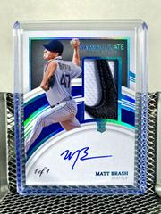 Matt Brash [Patch Autograph] #162 Baseball Cards 2022 Panini Immaculate Prices