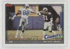 Michael Irvin #368 Football Cards 1991 Topps Prices