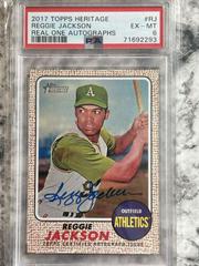 Reggie Jackson #RJ Baseball Cards 2017 Topps Heritage Real One Autographs Prices