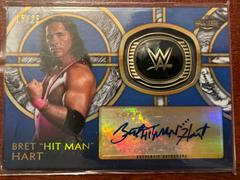 Bret 'Hit Man' Hart [Blue] Wrestling Cards 2018 Topps Legends of WWE Hall of Fame Ring Autographs Prices