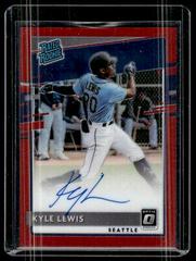 Kyle Lewis [Black] #RRS-KL Baseball Cards 2020 Panini Donruss Optic Rated Rookies Signatures Prices