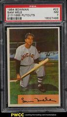 Sam Mele [217/ 1665 Putouts] #22 Baseball Cards 1954 Bowman Prices