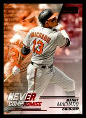 Manny Machado [Red] Baseball Cards 2018 Stadium Club Never Compromise Prices