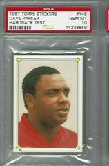 Dave Parker [Hardback Test] #145 Baseball Cards 1987 Topps Stickers Prices