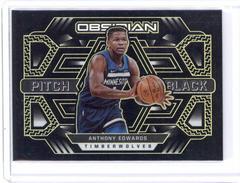 Anthony Edwards [Yellow] #1 Basketball Cards 2021 Panini Obsidian Pitch Black Prices