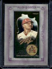 Mike Trout [X Gold Ink] #MA-MTR Baseball Cards 2023 Topps Allen & Ginter Mini Framed Autographs Prices