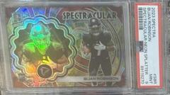Bijan Robinson [Splatter Neon] #5 Football Cards 2023 Panini Spectra Spectracular Prices