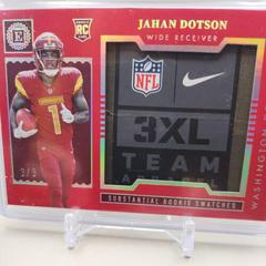 Jahan Dotson [Ruby] #SS-10 Football Cards 2022 Panini Encased Substantial Rookie Swatches Prices