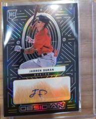 Jarren Duran [Orange] Baseball Cards 2022 Panini Chronicles Obsidian Autographs Prices