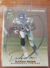 Randy Moss Football Cards 1999 Topps Certified Autograph Prices