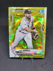 Jose Abreu [Yellow] #4 Baseball Cards 2021 Bowman Chrome Sapphire Prices