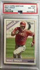 Mike Trout [Action] #500 Baseball Cards 2015 Topps Heritage Prices