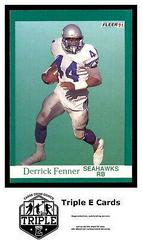 Derrick Fenner #186 Football Cards 1991 Fleer Prices
