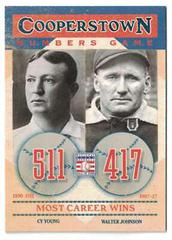 Walter Johnson, Cy Young Baseball Cards 2013 Panini Cooperstown Numbers Game Prices
