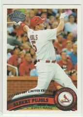 Albert Pujols #100 Baseball Cards 2011 Topps Diamond Anniversary Factory Set Limited Edition Prices