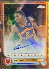 Arterio Morris [Orange Basketball] Basketball Cards 2022 Topps Chrome McDonald's All-American Autographs Prices