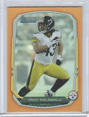 Troy Polamalu [Orange] Football Cards 2013 Bowman Prices