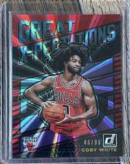 Coby White [Red Laser] Basketball Cards 2019 Panini Donruss Great X-Pectations Prices