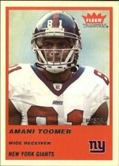 Amani Toomer [Crystal] #122 Football Cards 2004 Fleer Tradition Prices