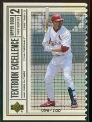 Mark McGwire [Triple] #T21 Baseball Cards 1999 Upper Deck Textbook Excellence Prices