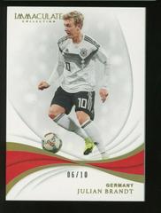 Julian Brandt [Gold] Soccer Cards 2018 Panini Immaculate Prices