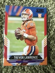 Trevor Lawrence [Red] Football Cards 2021 Panini Score Prices
