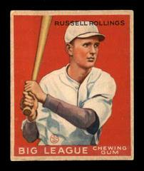 Russell Rollings Baseball Cards 1934 World Wide Gum Prices