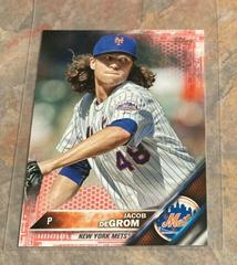 Jacob deGrom [Red] #323 Baseball Cards 2016 Topps Mini Prices
